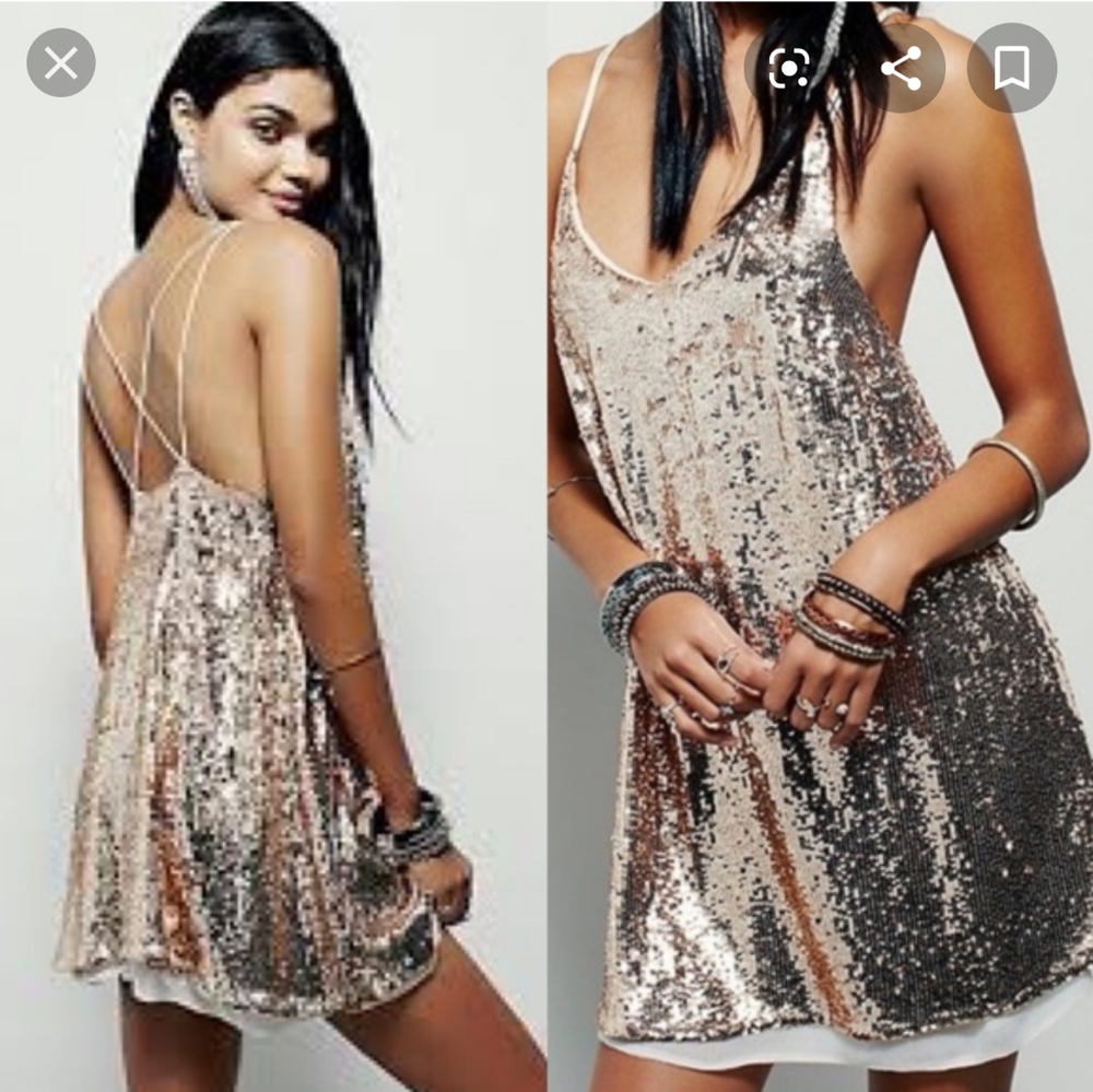 Free People Sparkler Mini Dress